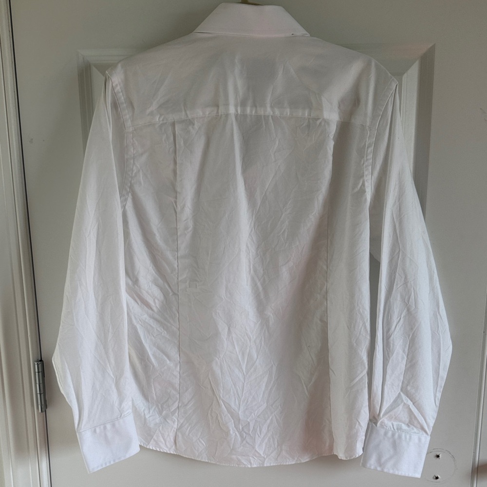 David Donahue Trim Classic White Men's Dress Shirt Size 15.5 32/33 - Picture 7 of 8